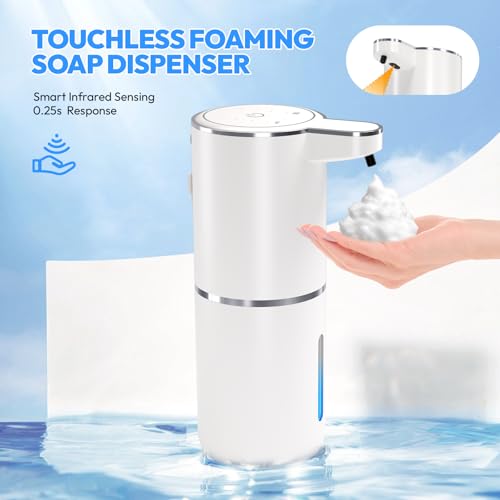 2 Pack Automatic Foaming Soap Dispenser (White / Foam)