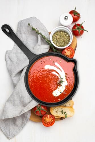 JB0204 Pre Seasoned Heavy Duty Construction Cast Iron Basting Pot for Grilling and Oven (1.2 Quarts)