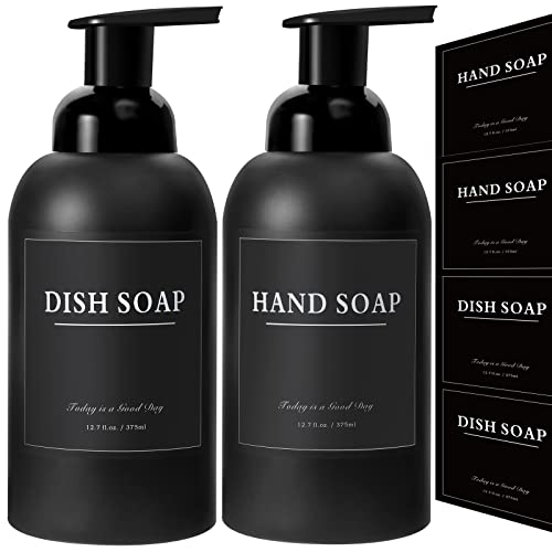2 Pack Foaming Soap Dispenser (Black)