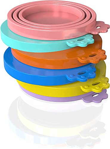 8 pack Silicone Pet Food Can Lids for 3 Size