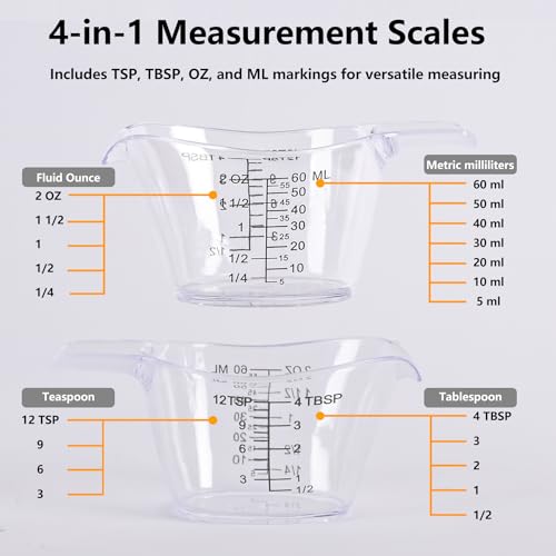 4 Pack Small Measuring Cups