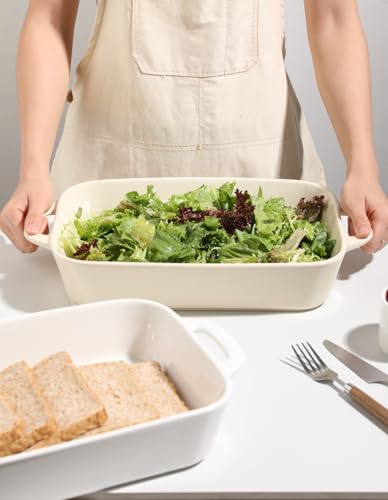 Sweejar Ceramic Bakeware Set (Beige / 9x13 Baking Dish)