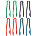 8 Pcs Toaster Tongs (10 Inch / Blue/Green/Purple/Red)