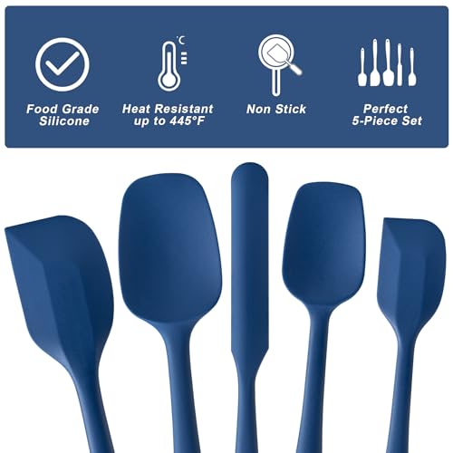 Silicone Spatula Set (Navy Blue)