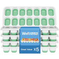 Ice Cube Trays with Lids for Freezer (5 Pack)