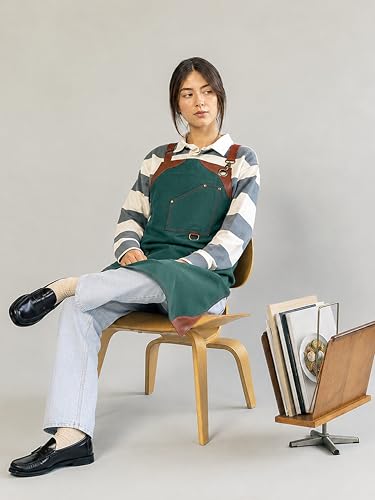 Professional Work Apron for Men & Women (Standard / Forest Green)