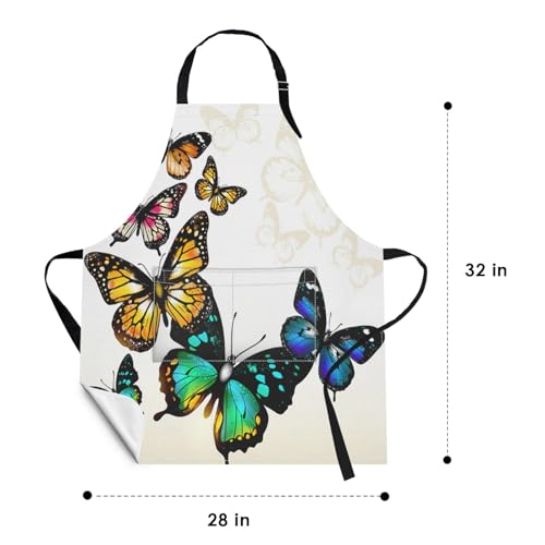 Apron with Pockets (Butterfly 2)