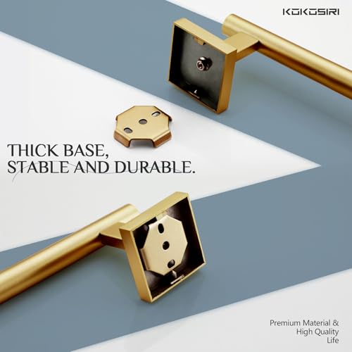 Hand Towel Bar Bathroom Towel Holder for Bath Kitchen Cabinet Towel Ring 12 Inch Brushed Gold Stainless Steel B4005BG (Brushed Gold / 12-Inch)