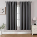 Light Grey Blackout Curtains 54 inch Length 2 Panels Set (Light Grey / 52"W x 54"L (Pack of 2))