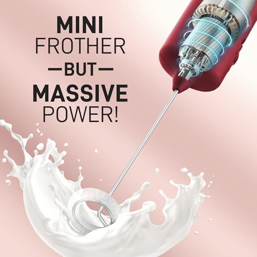 Mini & Mighty Milk Frother Wand (Autumn Cranberry / Mini Frother)