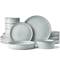 Annecy 16 Piece Dinnerware Set with Pasta Bowls (Grey Blue / Service for 4 (Include Pasta Bowls))