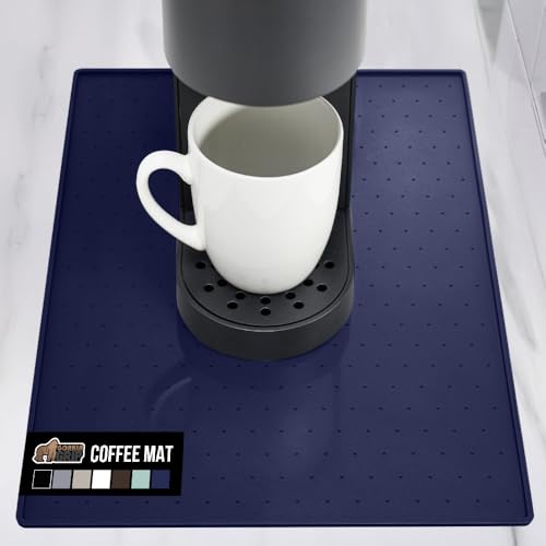 Silicone Coffee Mat (Navy / 10" X 14")