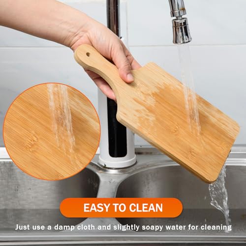 24 Pcs Thicken Bamboo Cutting Board Bulk 11x5 Inch Personalized Wood Chopping Board Customized Laser Engraving Serving Charcuterie Boards for Wedding Mother's Day Housewarming Present