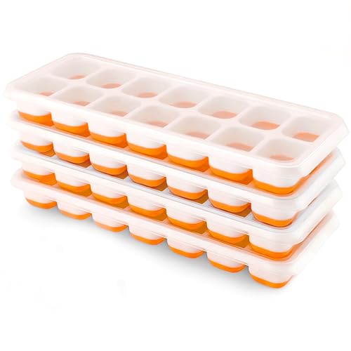Ice Cube Trays 4 Pack (Orange)