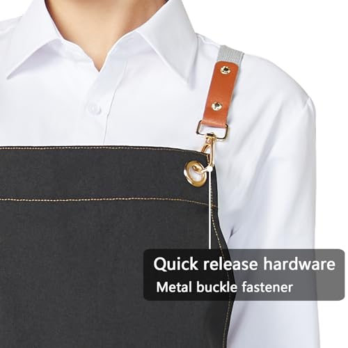 Pottery Apron Split Leg (Black)