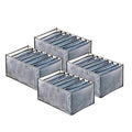 Wardrobe Clothes Organizer (Grey / 4 Jeans Grid)
