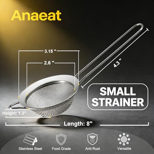 Fine Mesh Strainers (3.15" Diameter)