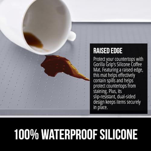 Silicone Coffee Mat (Gray / 10" X 14")