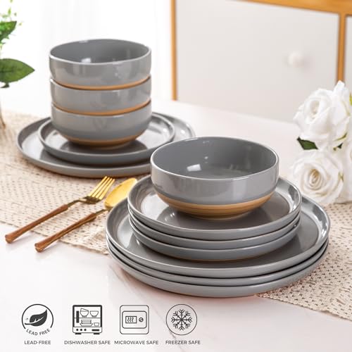 Dinnerware Sets for 4 (Limestone / Service For 4(12Pcs))