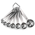 18 8 Stainless Steel Measuring Spoons Set of 8 (4.9in)