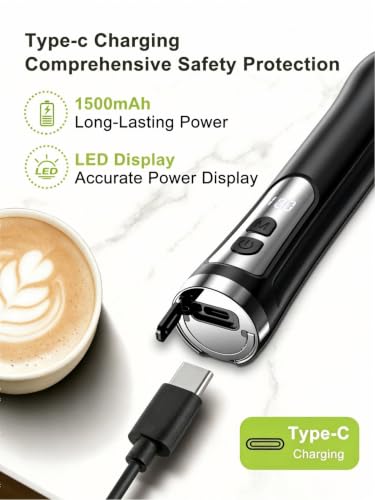 Rechargeable Milk Frother (Black)