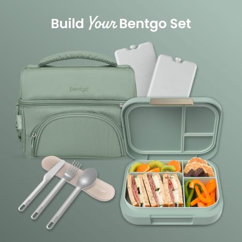 Modern Adult Bento Lunch Box with 3 (Mint Green)