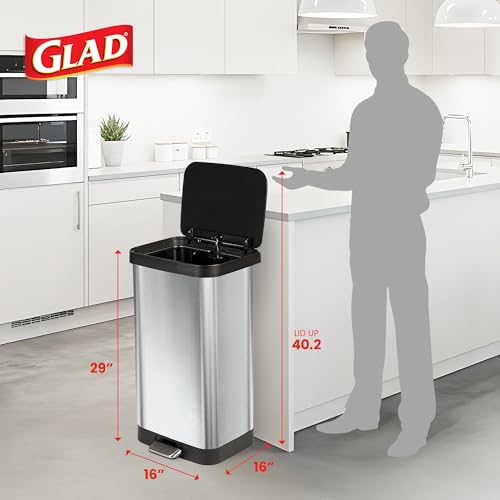 Stainless Steel Trash Can (Stainless Steel / Stainless / 20 Gallon)