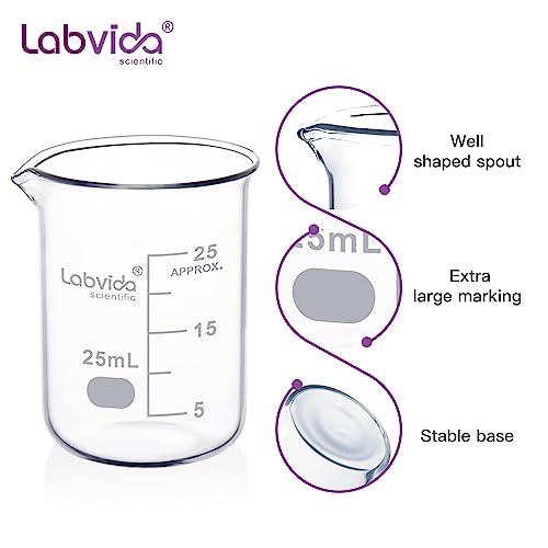 12pcs Glass Beakers Shot (12pcs of Vol.25ml)