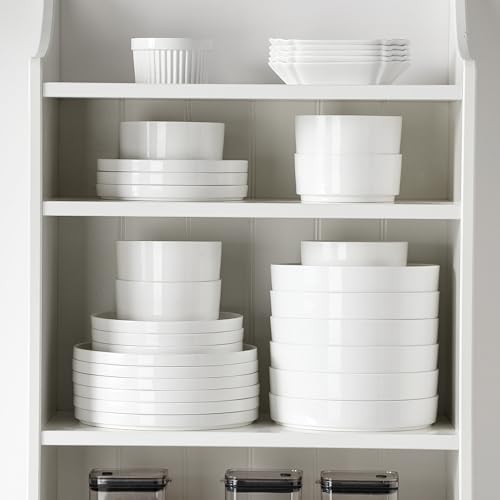 12 Pieces Porcelain Dinnerware Set (Ivory White / 12 Piece (Service for 4))