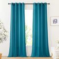 Peacock Green Sheer Curtains (52"W x 108"L (Pack of 2) / Peacock Green)
