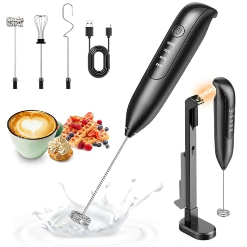 Milk Frother Handheld (Deep black)