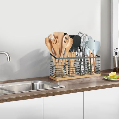 Extra Large Kitchen Utensil Holder (Grey)