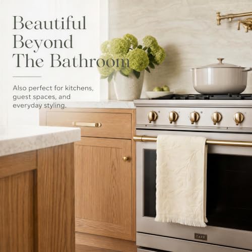 Decorative Hand Towels for Your Bathroom Or Kitchen (Beige)