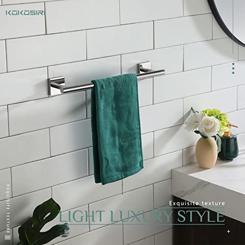 Hand Towel Bar 16 Inch Bathroom Towel Holder for Bath Kitchen Toilet Wall Mounted Chrome Stainless Steel B4005CH (Polished Chrome / 16-Inch)