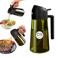 16 oz Dark Glass Olive Oil Sprayer & Dispenser (01_Black)