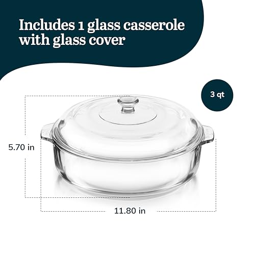 Round Casserole Dish with Lid (Basic - 1pc Round Set)