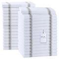 Dish Towels 30 Pack Grey Stripe 100% Cotton Kitchen Towel 15x25 Inch Tea Towels (Grey Stripe / Pack of 30)