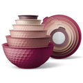 Mixing Bowls with Lids (Rose Embossed)