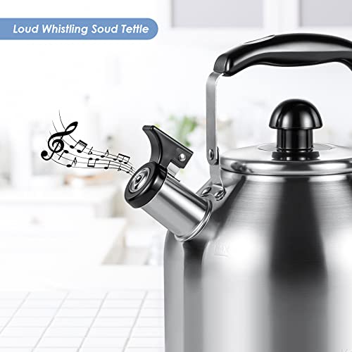 304 Stainless Steel Tea pot Kettles (4.2 Quarts)