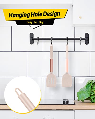 Pack of 2 Silicone Solid Turner (Rose Gold Khaki)