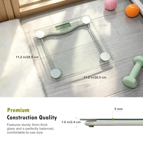 Digital Bathroom Scale for Body Weight Precision Weighing Scale (Grayish Green)