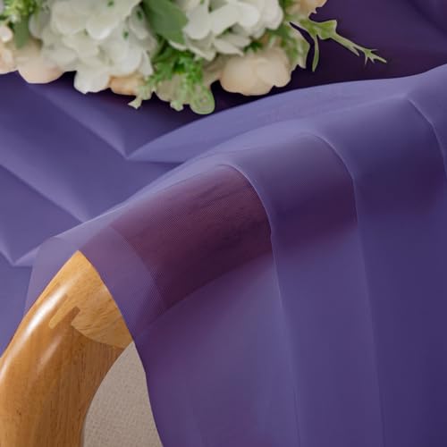 Purple Sheer Curtains (Purple / 42"W x 84"L (Pack of 2))