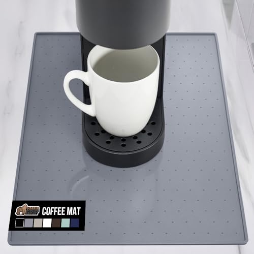 Silicone Coffee Mat (Gray / 10" X 14")