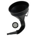 Flex Funnel Wide Mouth Flexible Funnel with Handle (1pcs Black)
