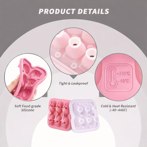Skull Ice Cube Mold (Pink)