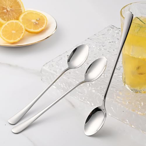 7.5 Inches Stainless Steel Iced Tea Spoons (Silver / 7.5 Inch)