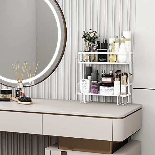 2 Tier Over Toilet Storage Shelf (White / 2-Tier)
