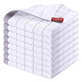 100% Cotton Terry Kitchen Dish Cloths (White / 12 X 12 - 8 Pack)