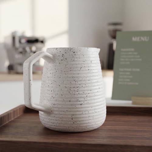Japanese Style17oz Ceramic Creamer Pitcher (White)