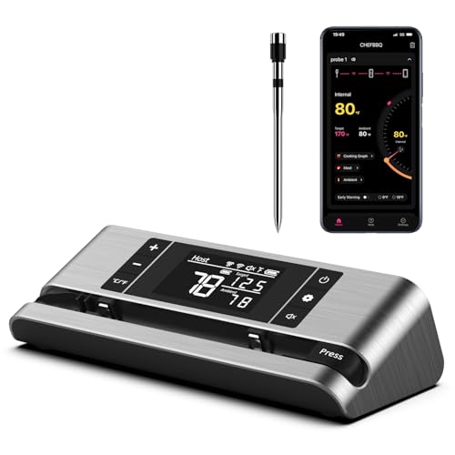 Wireless Smart Meat Thermometer with Dual (single probe)